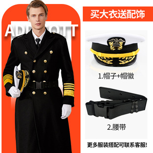 冬季毛呢外套男长版呢子大衣机长妮子英伦海员羊毛外衣加厚礼宾服