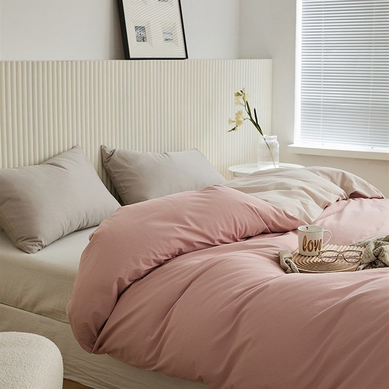100支全棉磨毛单件150x200x230拼色被罩被套宿舍单人被单纯棉床品,床上用品,被套,淘宝优惠券,粉丝福利购,淘宝优惠卷
