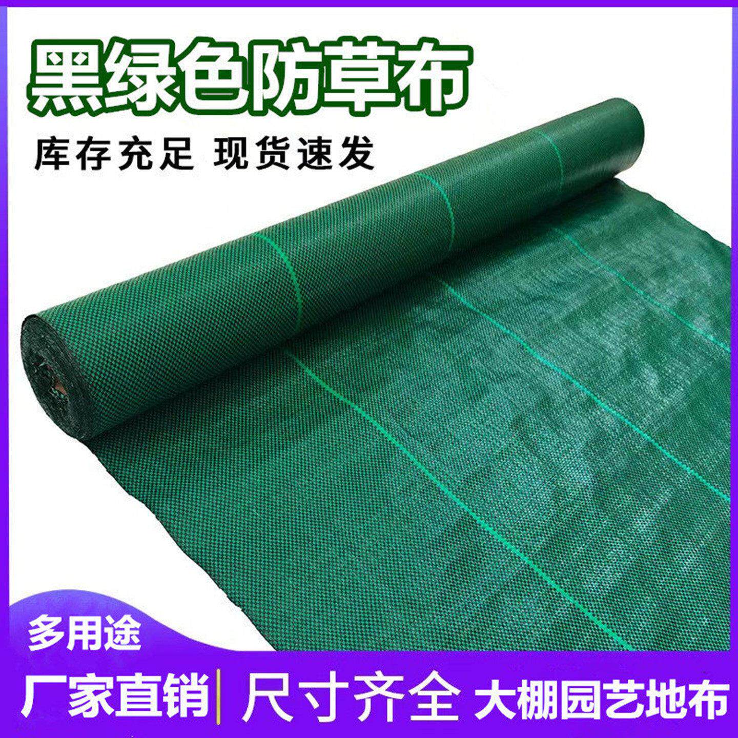 农用防草布除草布绿色盖草布除草覆盖膜防草膜防草地布防长草地膜