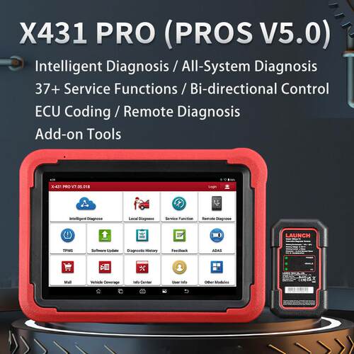 海外版元征431PROSV5.0汽车诊断仪检测仪OBD检测仪英文版LAUNCH