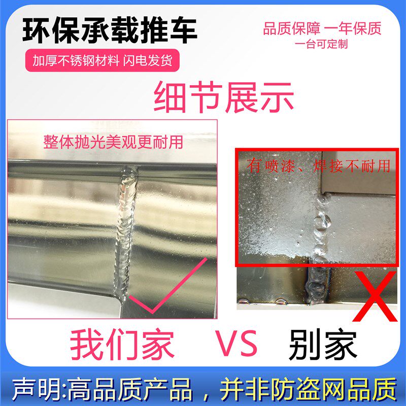 加厚不锈钢静音乌龟车周转箱车拉杆平板圆形车低趴矮物流推龟背车