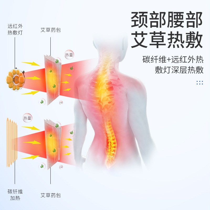 腰部颈椎智能电动坐垫靠垫按摩床垫家用多功能按摩器按摩垫