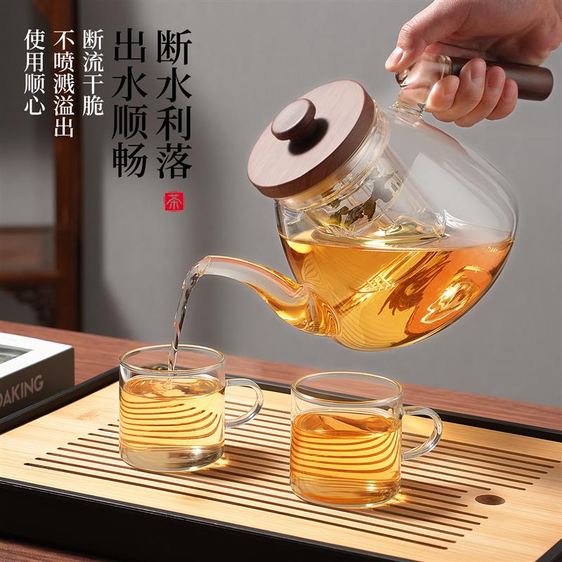 玻璃煮茶壶电陶炉养生茶具2026新款煮茶器耐高温大容量烧水蒸煮壶图片