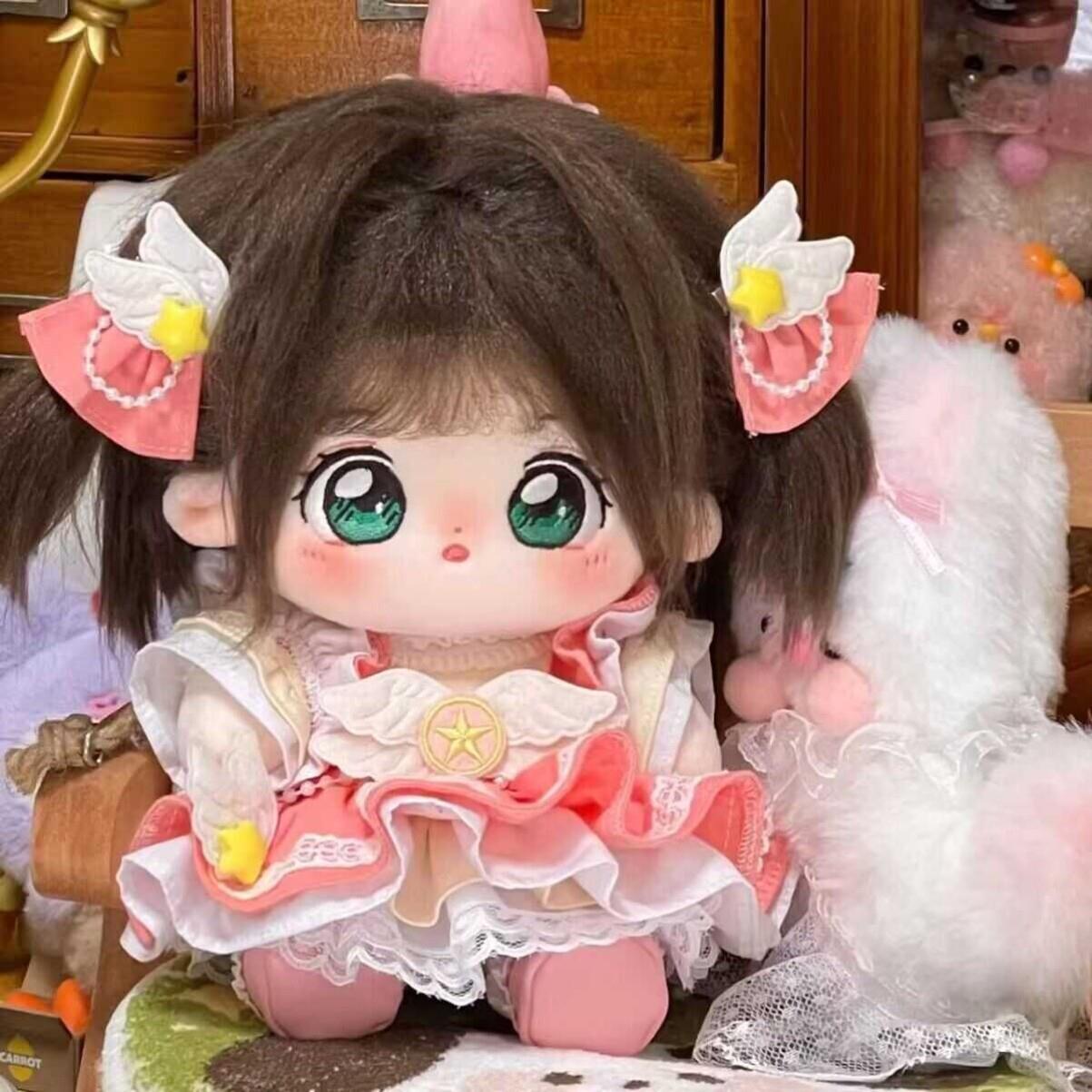 美少女战士20CM小樱棉花娃娃炸毛裸娃魔幻少女套装洛丽塔娃衣换装