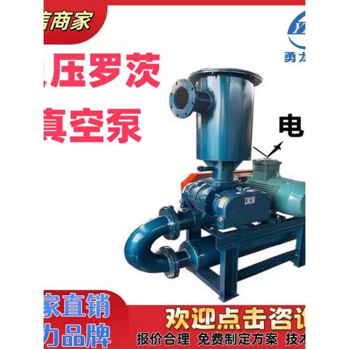 负压罗茨风机真空泵气力输送污水处理负压吸料鱼塘增氧罗茨鼓风机