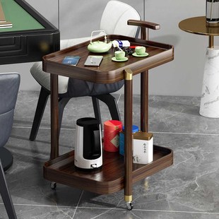 移动边几茶桌边柜沙发小茶几小桌子实木茶台客厅烧水架泡茶水柜子