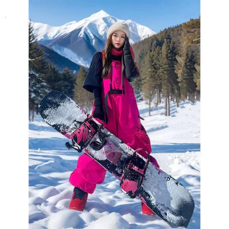 滑雪抱婴袋裤女单板抱婴袋滑雪裤女 单板双板防水 滑雪服卫衣男女