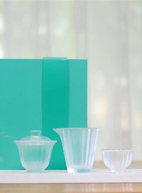小白茶具心缘堂琉璃闲梦江南公道杯琉璃茶海分茶器皿