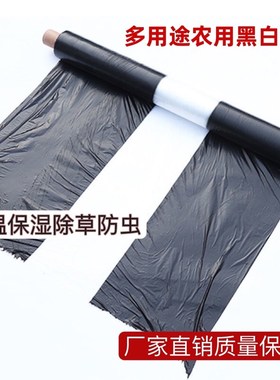 黑白相间农用地膜单白双白地膜黑白膜保温保湿除草膜果树膜