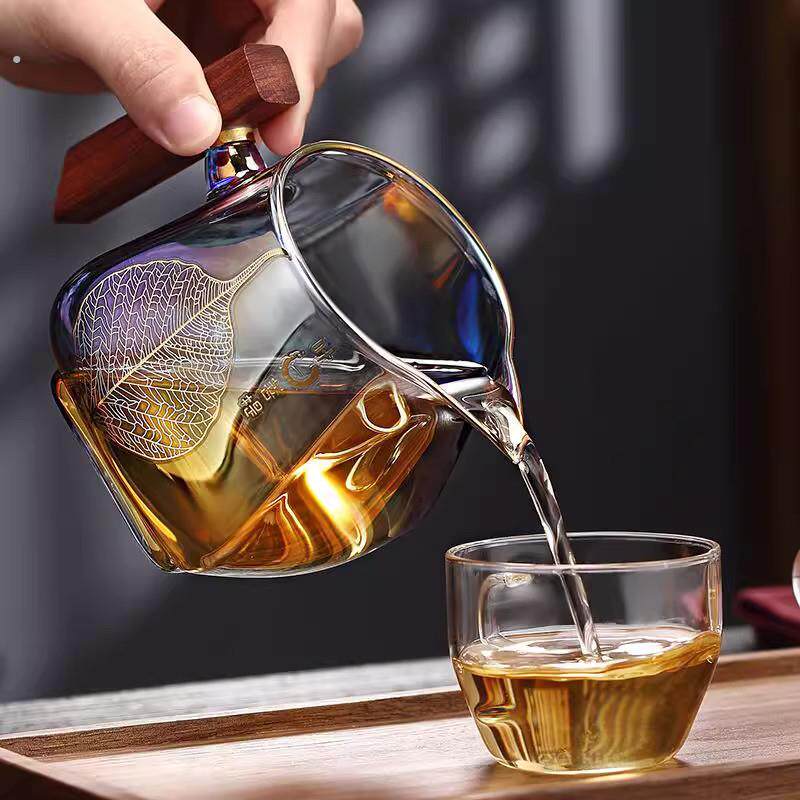 玻璃公道杯加厚分茶器茶水分离牙杯过滤绿茶杯茶一体泡茶壶
