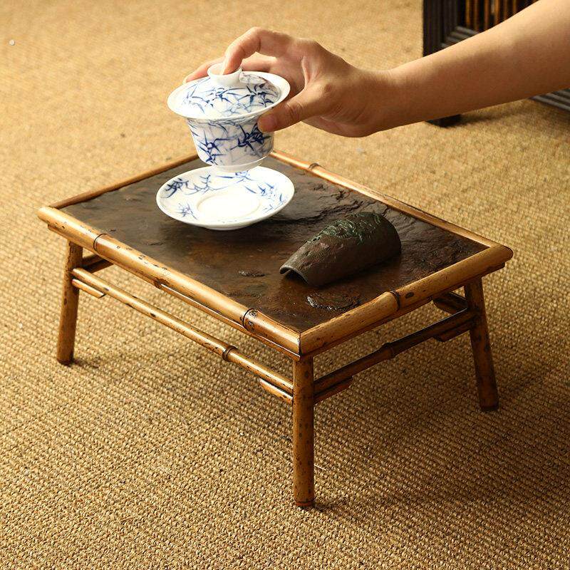 梅鹿竹托干泡盘小茶桌茶几岩崖石茶盘茶台道具配件展示壶垫茶托盘