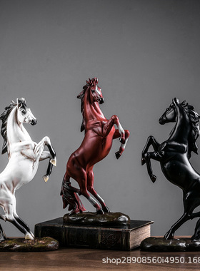 马到成功摆件家居乔迁开业礼品客厅办公室书房商务装饰工艺装饰品