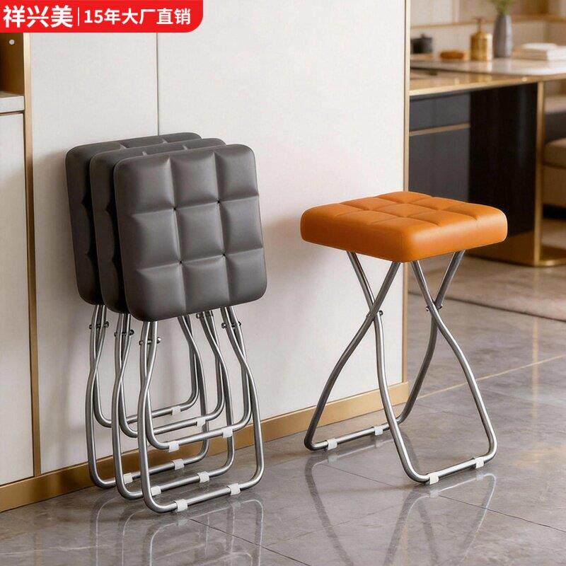 折叠凳家用轻便小板凳餐桌凳可携式小户型方凳马扎简约现代