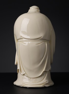 戴玉堂陶瓷孔子摆件孔夫子家居书房桌面书桌孔圣人装饰人物工艺品