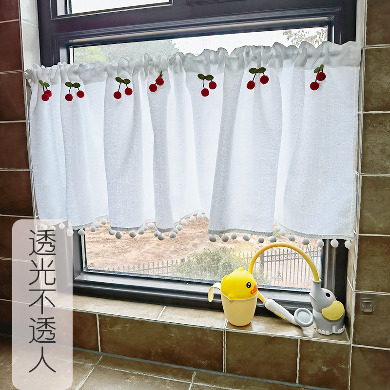 不透人飘窗免打孔纱帘绷纱玻璃门帘魔术贴内开窗美式隔断帘窗帘,居家布艺,垂直帘/梦幻帘,淘宝优惠券,粉丝福利购,淘宝优惠卷