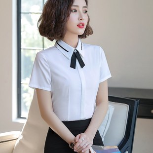 服务员工作服短袖酒店餐厅餐饮KTV前台收银员经理职业套装女夏季