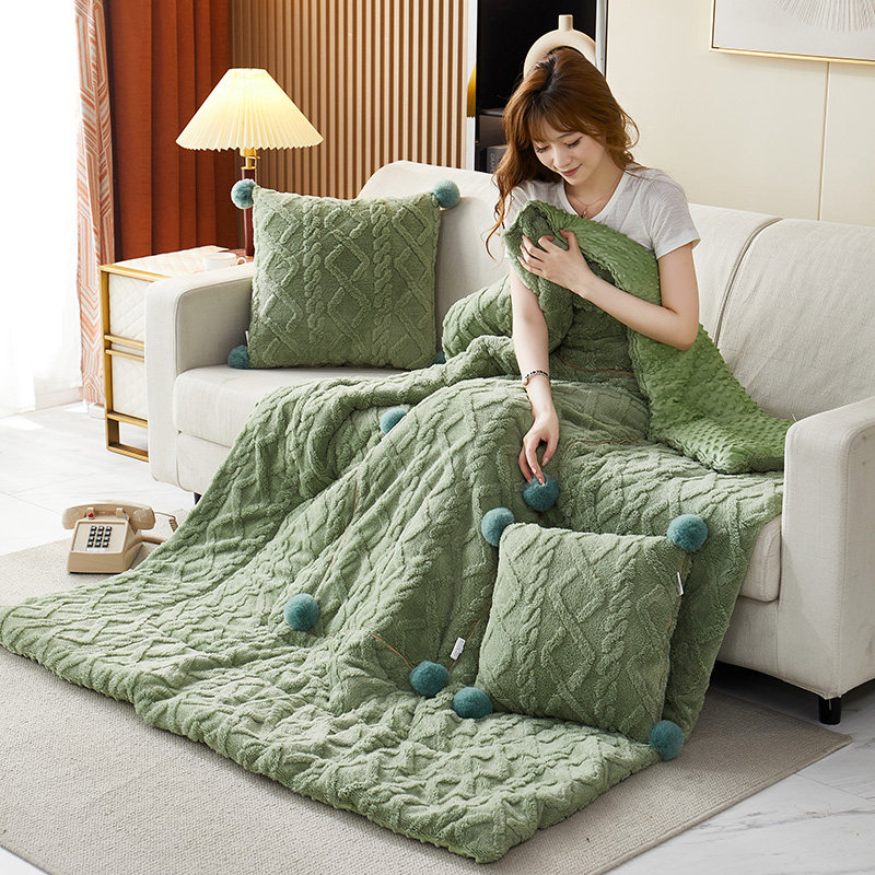 冬季加厚抱枕被子两用二合一办公室午睡毯子空调被汽车靠垫小毛毯,居家布艺,抱枕被,淘宝优惠券,粉丝福利购,淘宝优惠卷