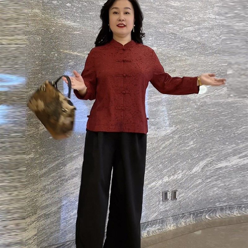 中式盘扣上衣女妈妈装春夏季唐装套装中老年人衬衫真丝开衫薄外套,女装/女士精品,中老年女装,淘宝优惠券,粉丝福利购,淘宝优惠卷