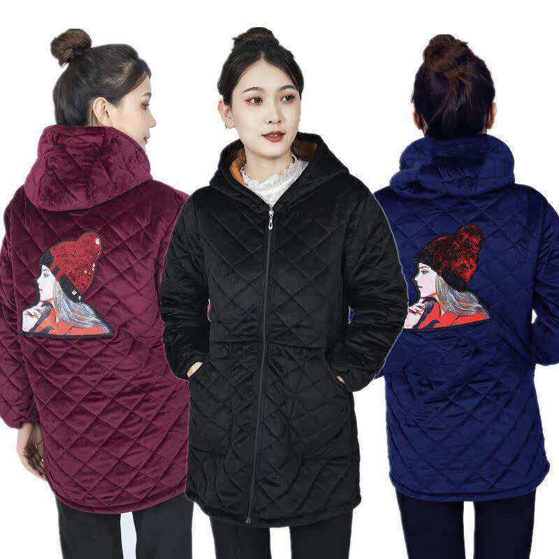 四川省省服加厚加绒罩衣矮个子特厚上衣外套超厚短款冬季棉服围裙