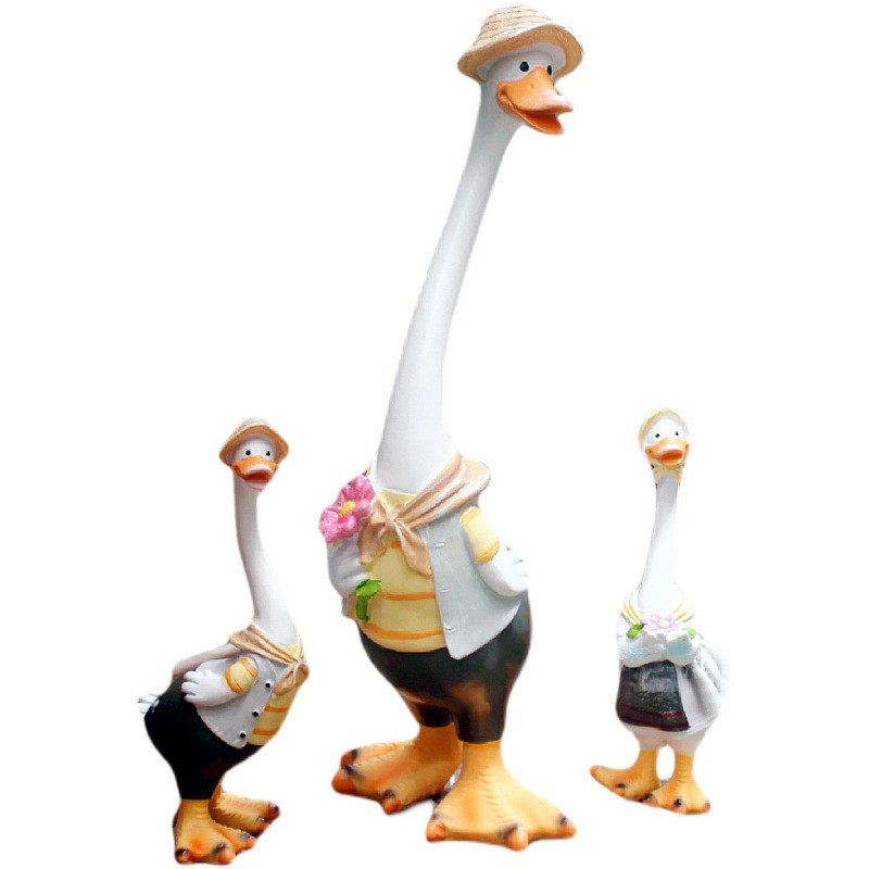 美式乡村一家鸭子桌面摆件客厅户外家居饰品阳台庭院花园造景装饰,家居饰品,装饰摆件,淘宝优惠券,粉丝福利购,淘宝优惠卷