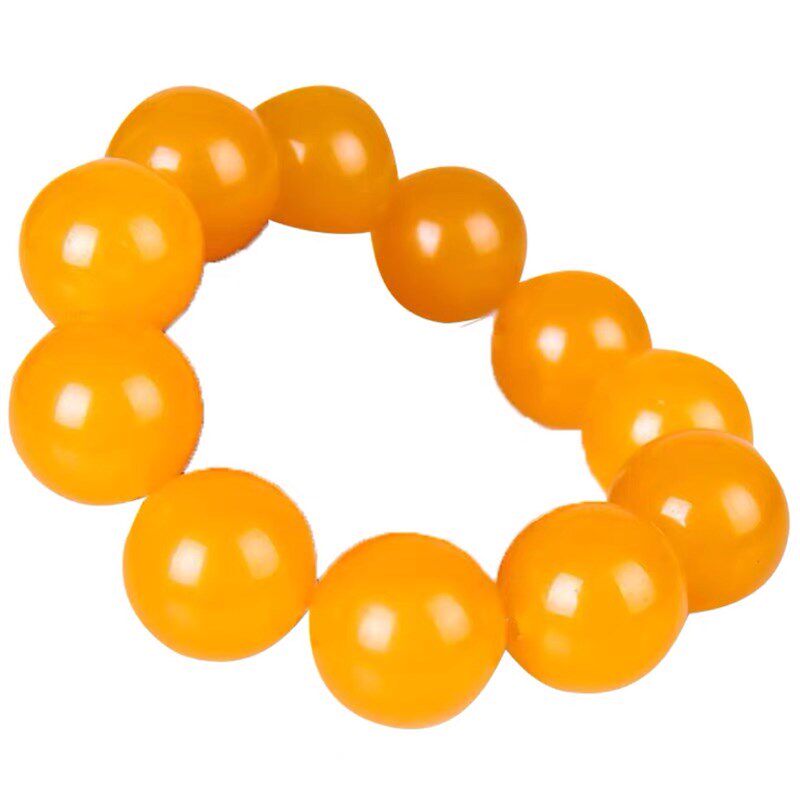 金冻石寿山石金田黄雕刻念珠小手串收藏摆件装饰老挝北部田黄佛珠