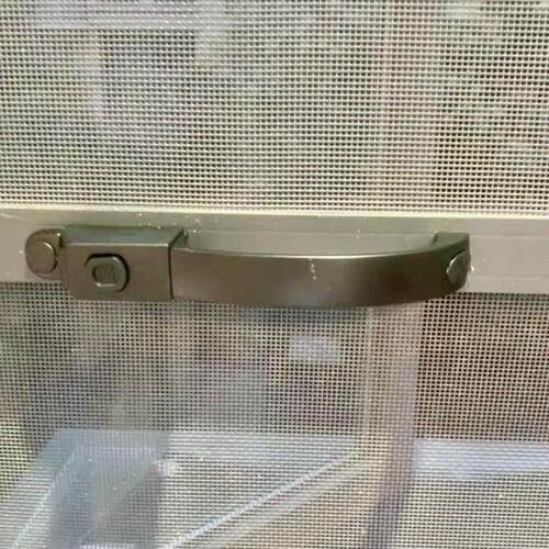 推拉门执手防盗钥匙门窗锁配件金刚网纱窗锁锁扣安全锁把手铝合金
