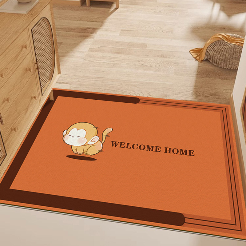 橙色入户地垫2023新款脚垫门垫进门耐脏pvc可擦免洗门口玄关地毯,居家布艺,入户地垫,淘宝优惠券,粉丝福利购,淘宝优惠卷
