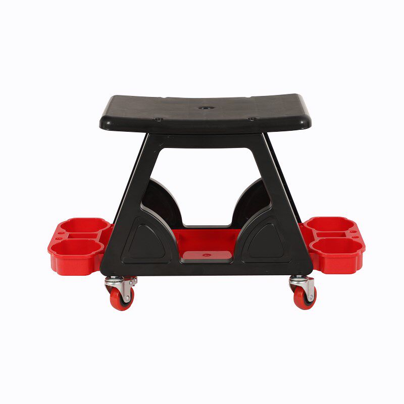 汽车美容抛光坐凳维修施工凳移动洗车塑料凳加厚多功能折叠二步凳