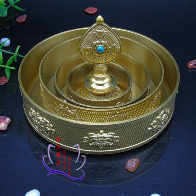佛学院堪布设计藏式曼扎修盘供曼茶罗修盘托盘10cm小号密宗曼达盘,特色手工艺,其他,淘宝优惠券,粉丝福利购,淘宝优惠卷