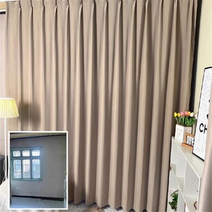 直播高级感窗帘免打孔魔术贴主播背景布粘贴款网红女主播遮光背景