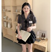 女水手领收腰显瘦东京岁时记JK 水手服套装 慕斯系列学院风夏季 衬衫