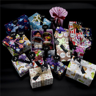 1-40岁礼物创意生日礼品礼盒包装纸装饰贴纸祝福贺卡片岁数年龄牌