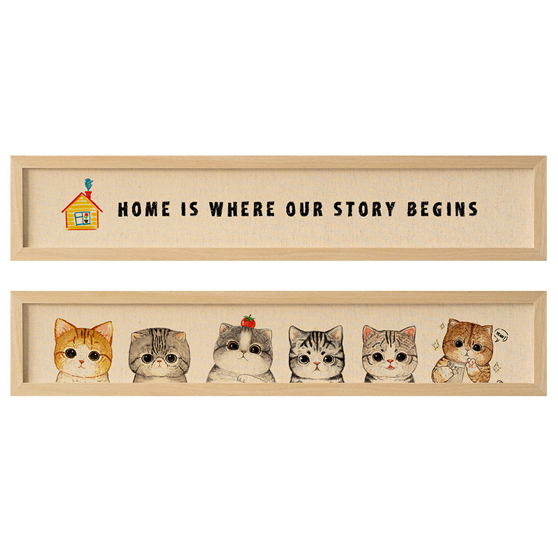 墙蛙萌小画玄关鞋柜收纳挂画北欧小尺寸餐厅装饰画卧室客厅背景墙