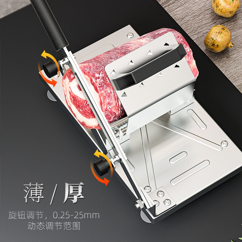 羊肉卷切片机家用手动切年糕刀冻肥牛卷手工切肉冻肉商用刨肉神器