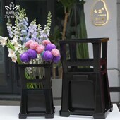 新款 拍市鲜花桶醒花桶养花桶塑料花桶深水桶加高桶花店专用大号桶