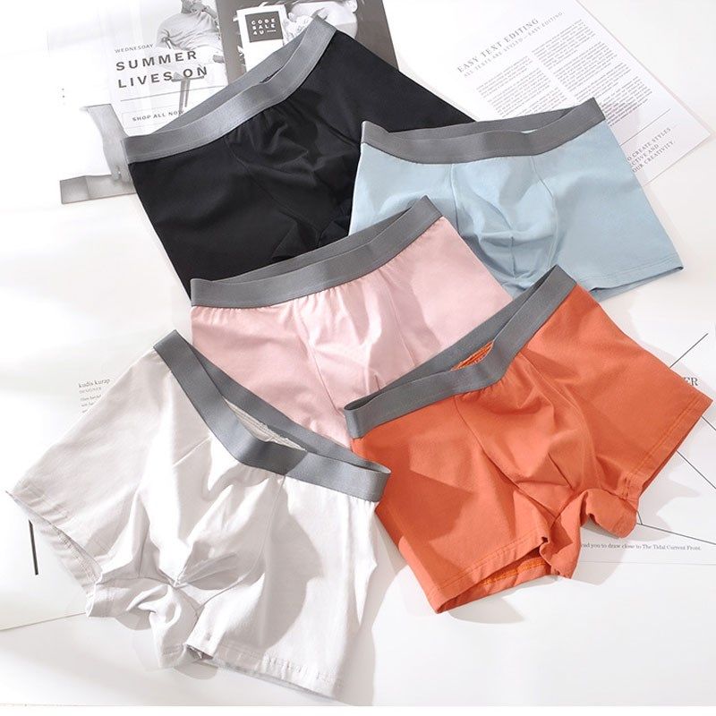 男士内裤纯棉平角新款男生四角全棉舒适透气吸汗抗菌高档粉色短裤,女士内衣/男士内衣/家居服,男平角内裤,淘宝优惠券,粉丝福利购,淘宝优惠卷