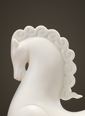 创意办公室摆件中式客厅玄关唐马装饰摆设公司开业送礼软装工艺品