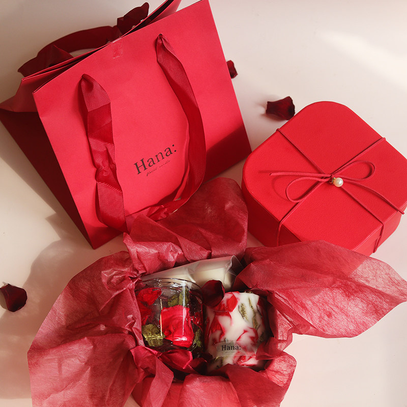 hana红玫瑰香薰蜡烛香氛礼盒结婚伴手礼订婚礼物闺蜜新婚礼品盒,家居饰品,香薰礼盒,淘宝优惠券,粉丝福利购,淘宝优惠卷