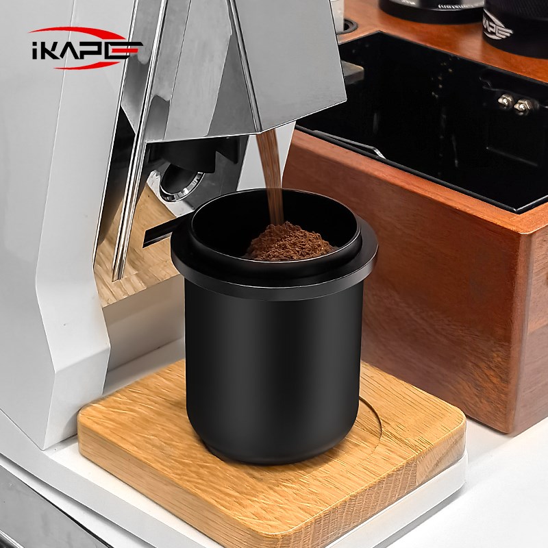 IKAPE咖啡接粉杯 取豆量豆杯闻香杯手柄接粉器倒扣落粉51/54/58mm