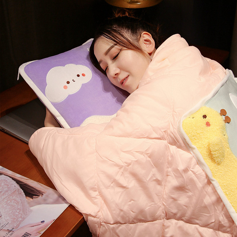 抱枕被子两用夏季办公室折叠午睡枕头空调毯子二合一汽车靠枕车载,居家布艺,抱枕被,淘宝优惠券,粉丝福利购,淘宝优惠卷