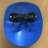 烧电焊面罩脸部防护全脸防烤脸头戴式 轻便简易氩弧焊焊工面具眼镜