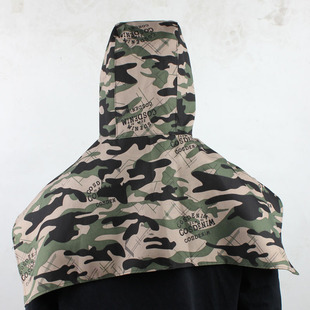 防尘帽子披肩带帽檐防粉尘油漆双层加厚风帽劳保披肩男女搬运工作