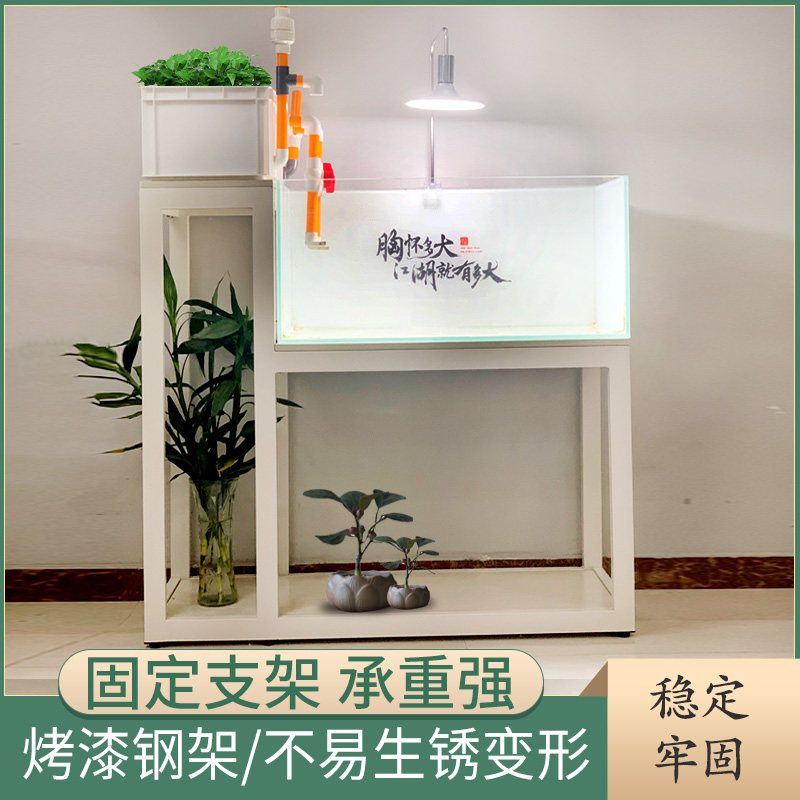 鱼缸架子鱼缸底柜底座实木不锈金属钢鱼缸承重架鱼缸水族箱架定做