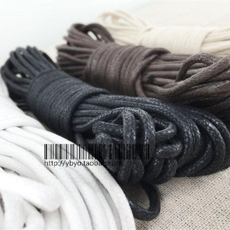 打蜡全棉腊蜡绳手工手链编织吊牌线装饰大衣纽扣上蜡捆绑蜡皮绳粗,居家布艺,绳子,淘宝优惠券,粉丝福利购,淘宝优惠卷