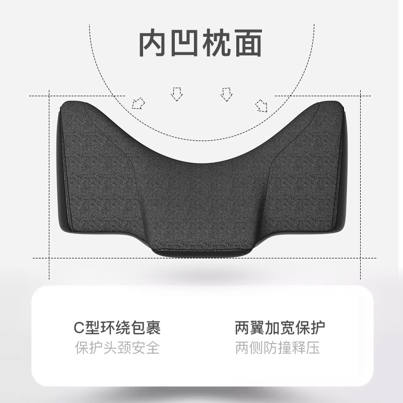 艾特卡乐汽车机械头枕护颈枕颈椎枕头靠枕记忆棉睡枕车载座椅用品