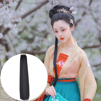古装升级款曲曲发不易打结玉米须后披发片盘发挽发造型发排发型