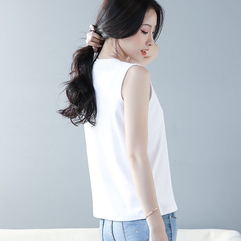 2件装白色纯棉小背心女宽松外穿吊带上衣内搭西装打底无袖t恤夏季,女装/女士精品,背心吊带,淘宝优惠券,粉丝福利购,淘宝优惠卷