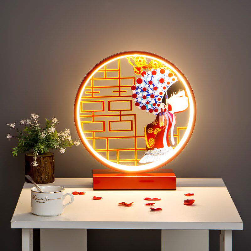 结婚台灯婚房床头灯卧室创意灯结婚礼物长明灯婚庆新婚红色陪嫁灯