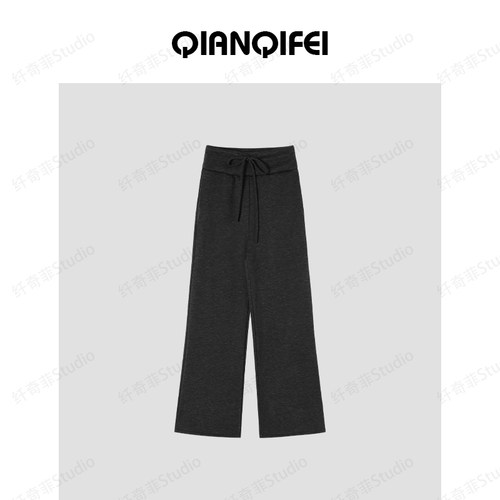 12-24F  新款加绒糯米裤高腰显瘦休闲裤 50915