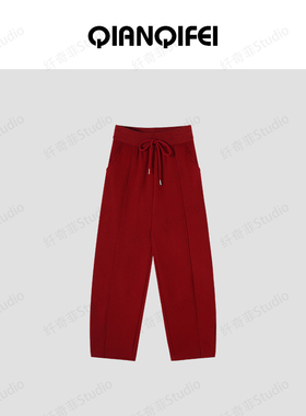 1-27F 新款时尚弯刀裤加绒阔腿休闲裤 22561